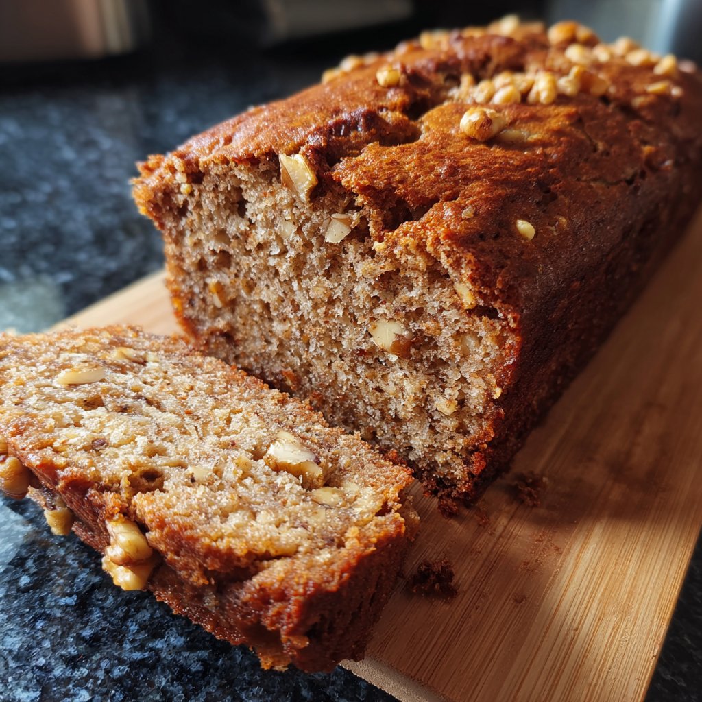 Bananenbrot mit Haferflocken