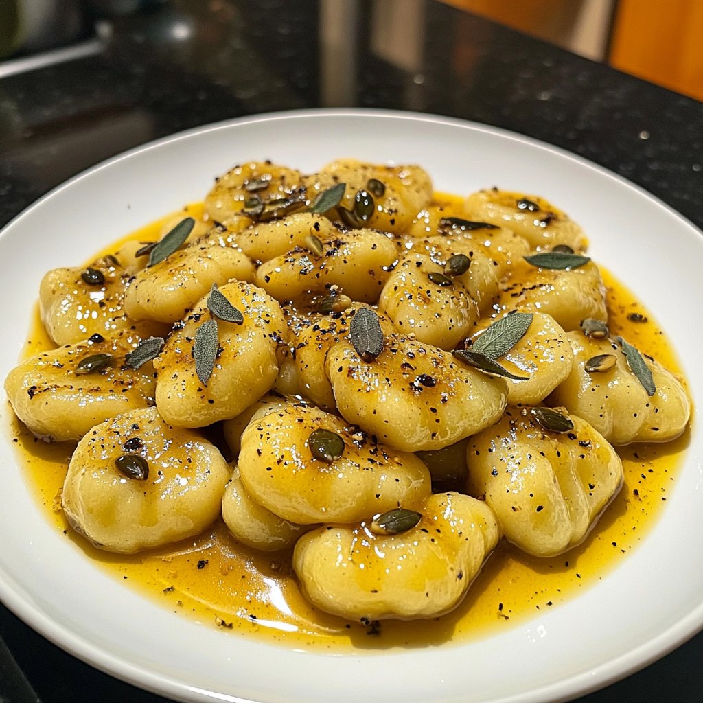 Gnocchi mit Kürbissauce