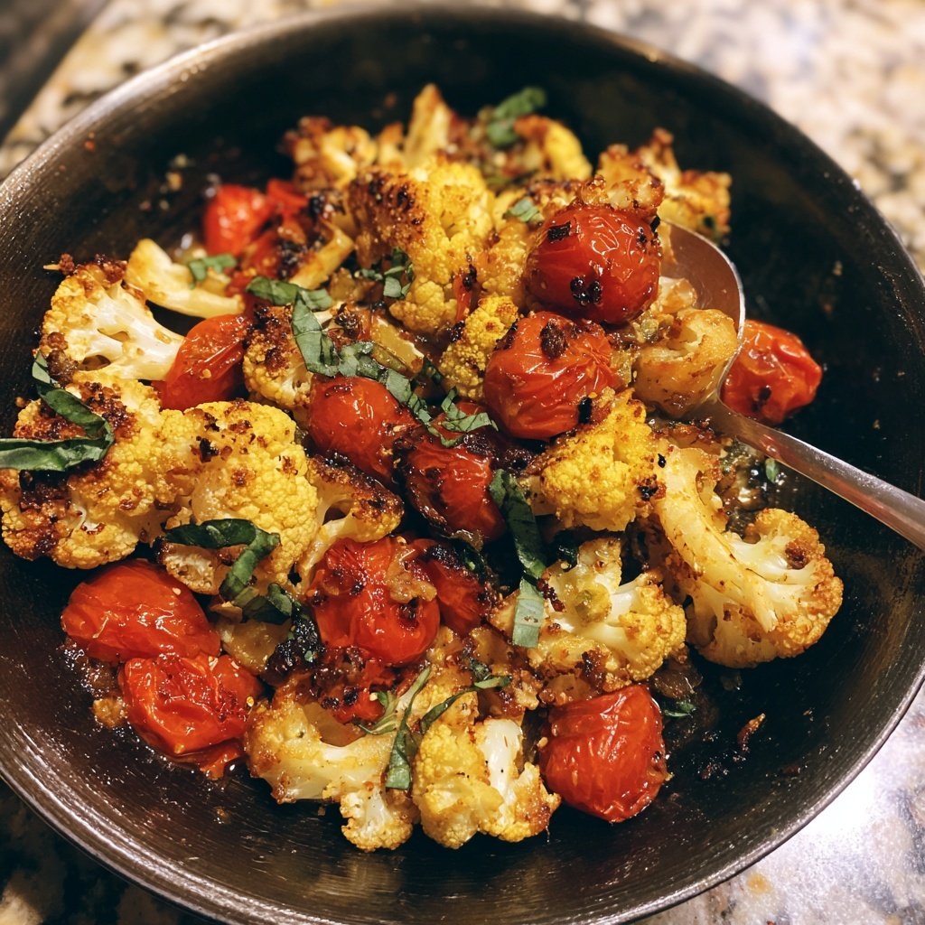 Blumenkohl Pfanne Mediterran