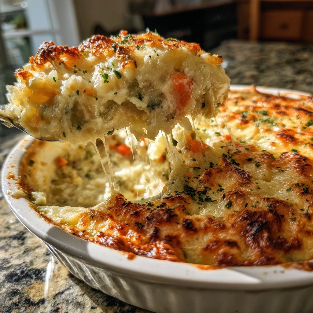 Gemüseauflauf mit Sahnesauce