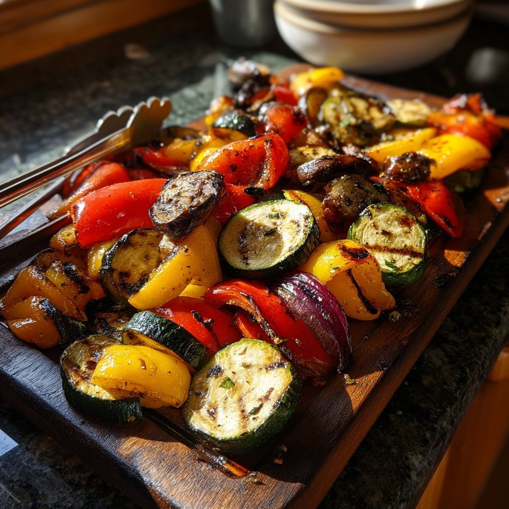 Gegrillte Gemüse Pfanne