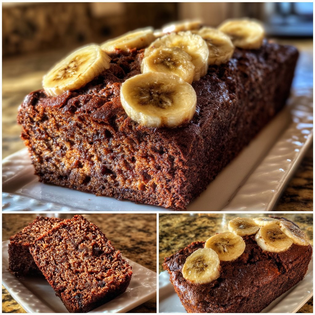 Bananenbrot mit Kakao
