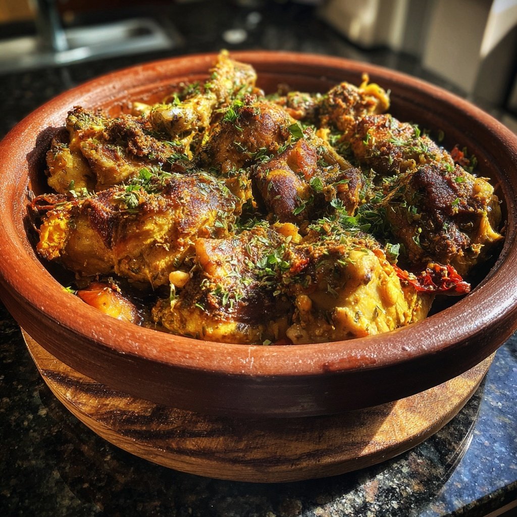 Internationale Küche Marokkanisches Hähnchen-Tagine