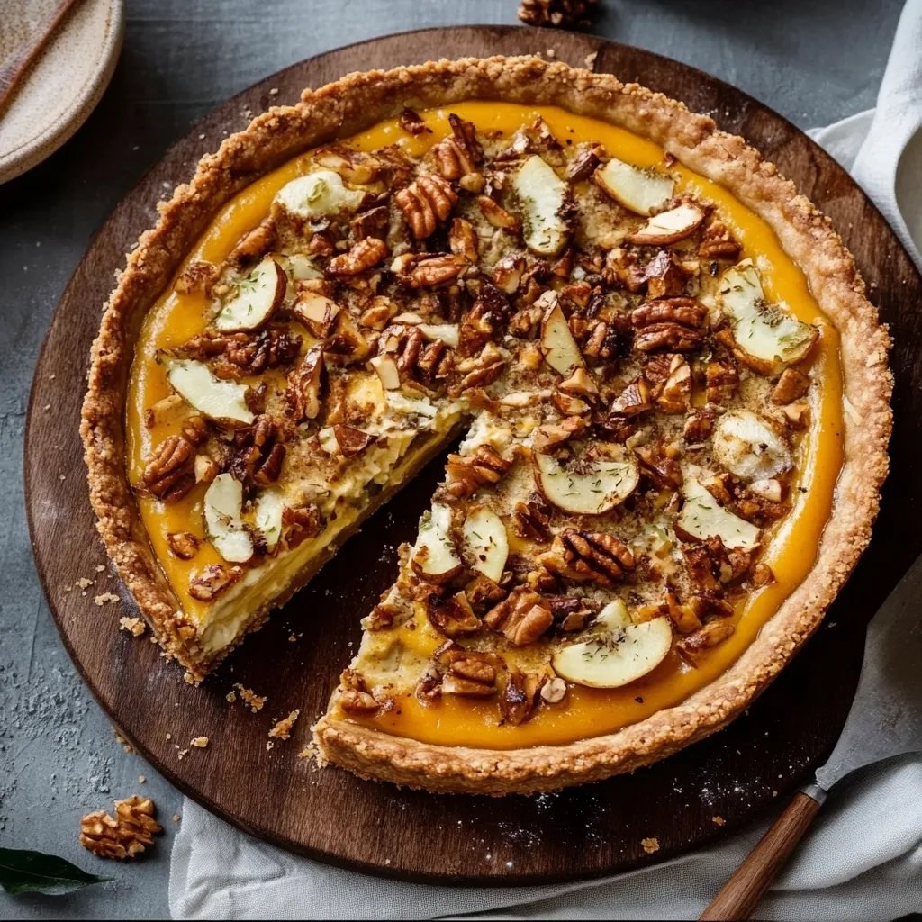 Süßkartoffel-Walnuss-Tarte