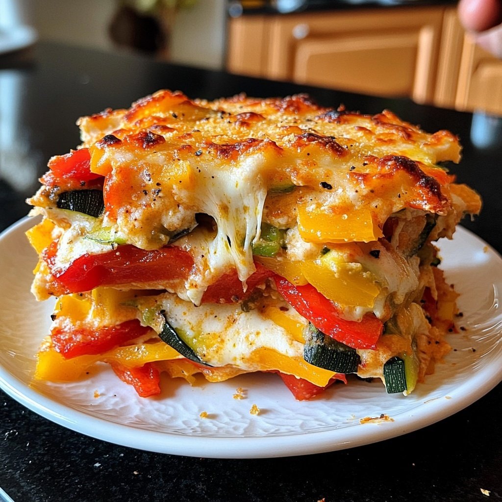 Gemüseauflauf mit Paprika