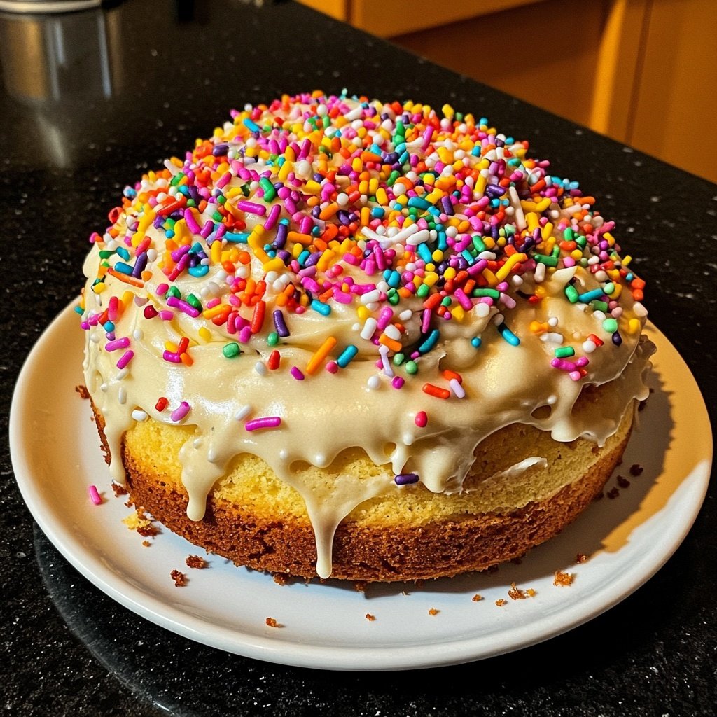 Geburtstagskuchen einfach gebacken