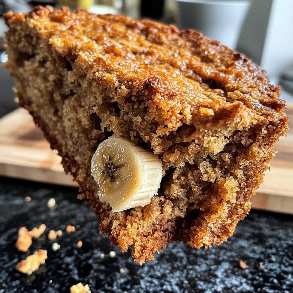 Saftiges Bananenbrot mit reifen Bananen