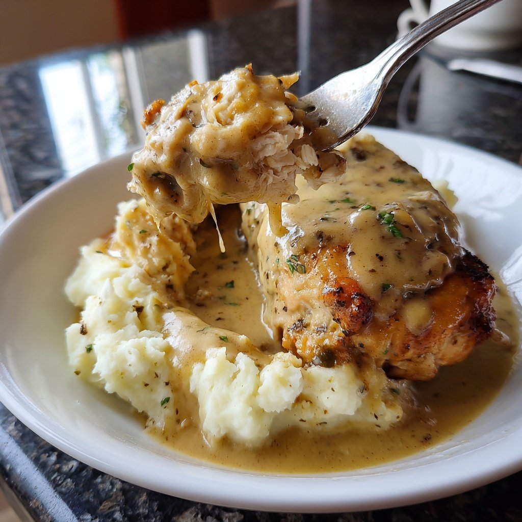 Hausmannskost Cremiges Hähnchen mit Kartoffelpüree