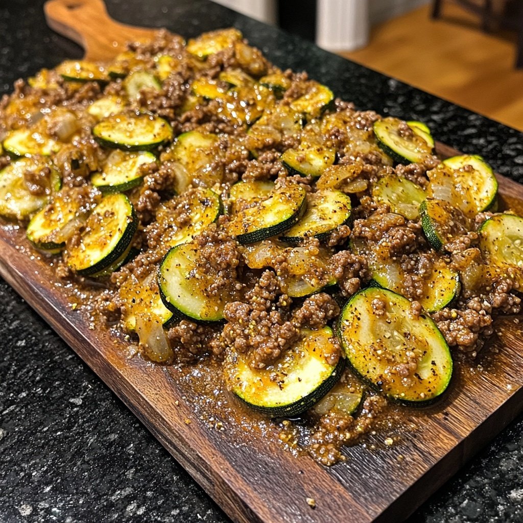 Hackfleisch Zucchini Pfanne