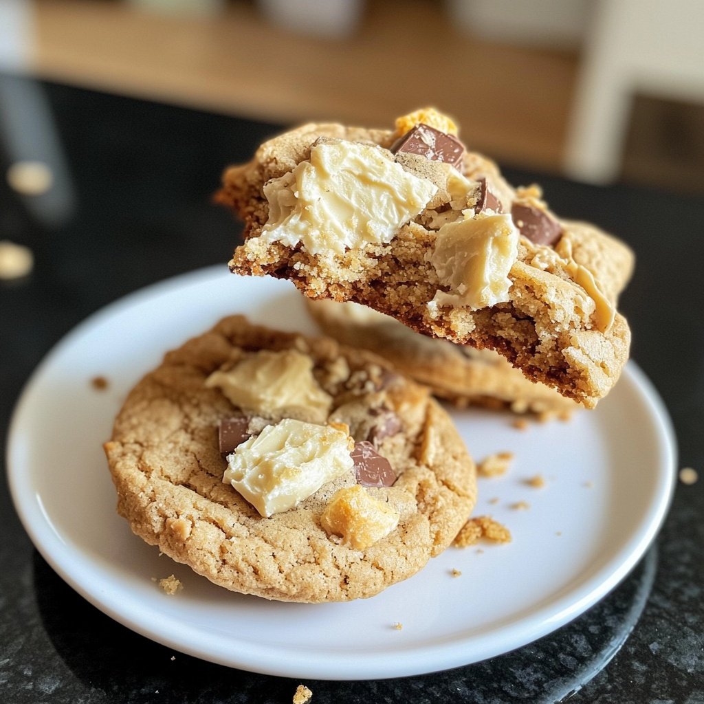 Cookies mit weißer Schokolade